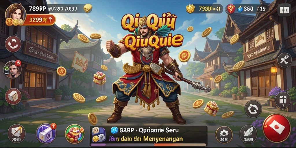 Gameplay seru QiuQiu di aplikasi 789RP.