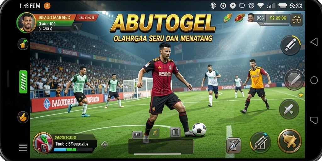Tampilan gameplay seru di ABUTOGEL dengan berbagai cabang olahraga.
