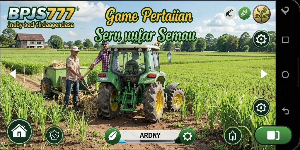 Tangkapan layar menampilkan gameplay bertani yang menarik di BPJS777.
