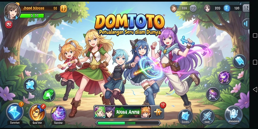 Gameplay seru di dunia anime dalam DOMTOTO.