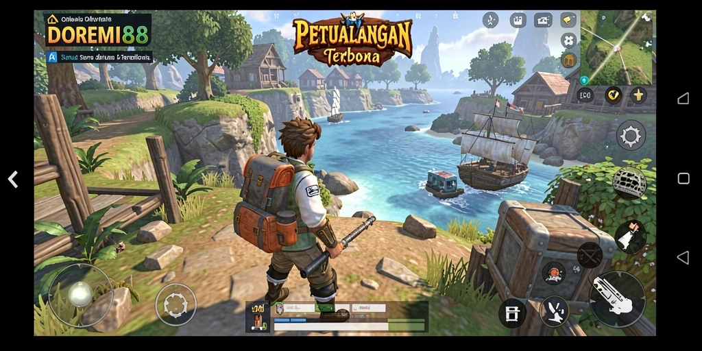 Gameplay DOREMI88 yang menampilkan petualangan Open World.