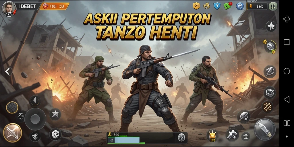 Tangkapan layar utama menunjukkan aksi pertempuran dinamis dalam IDEBET.