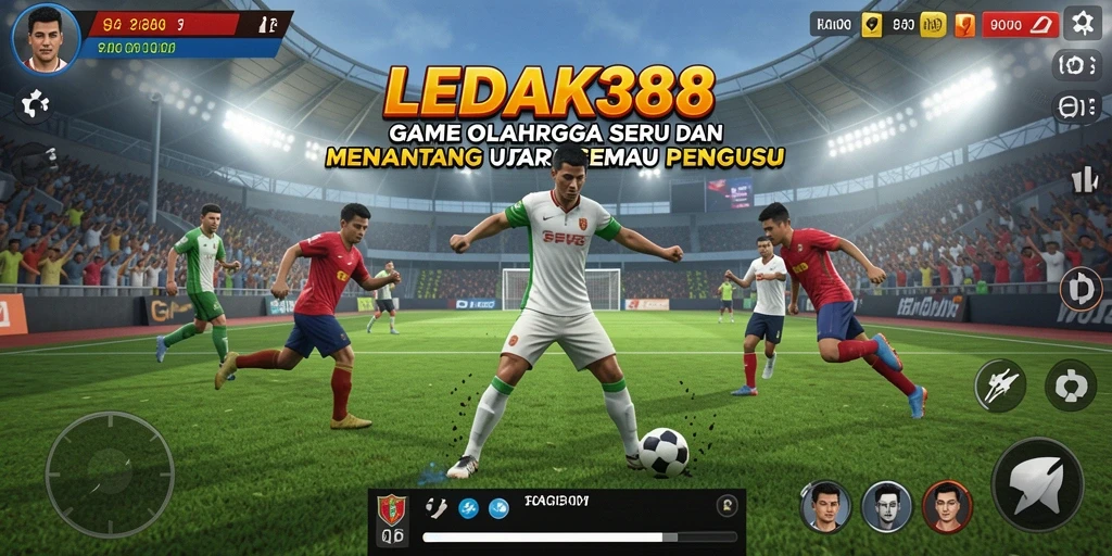 Tampilan gameplay LEDAK388 dengan grafis menarik dan pengalaman olahraga yang seru.