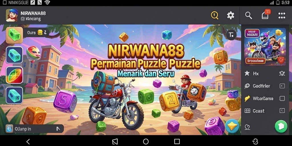 Gameplay seru NIRWANA88 dengan tantangan puzzle yang menarik.