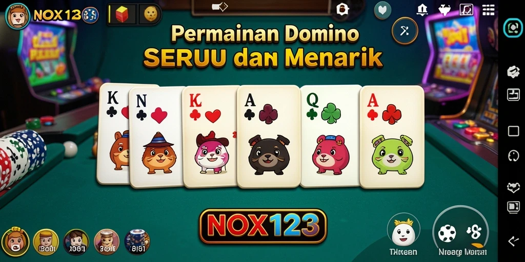 Tampilan gameplay seru di NOX123 dengan grafis menarik.