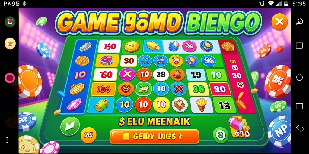 Tampilan gameplay PK95 yang menarik dan mengasyikkan dalam Bingo.