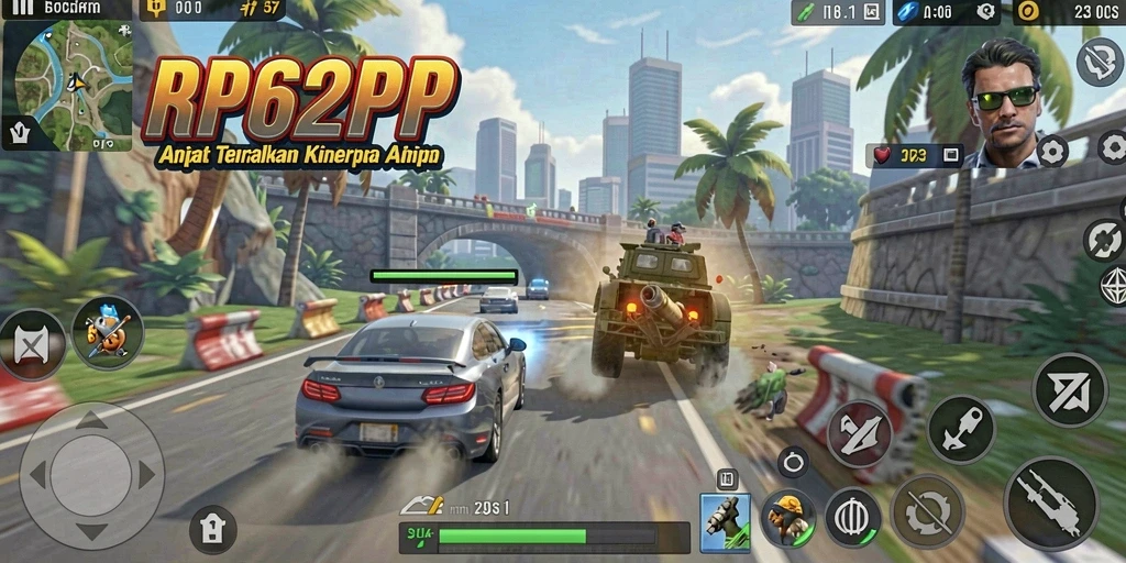 Tampilan antarmuka RP62RP yang user-friendly dan informatif.