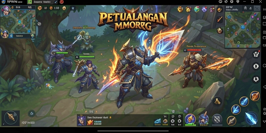 Gameplay seru RPWIN yang menghadirkan petualangan MMORPG.