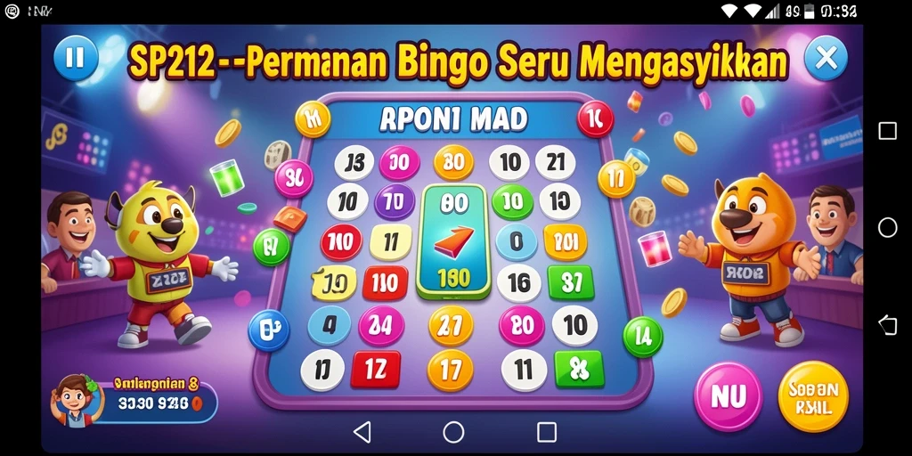 Tampilan gameplay Bingo yang seru dan interaktif di SP212.