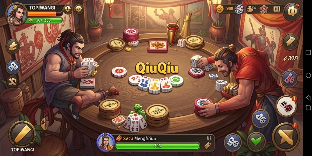 Gameplay TOPIWANGI yang menegangkan dalam aksi.